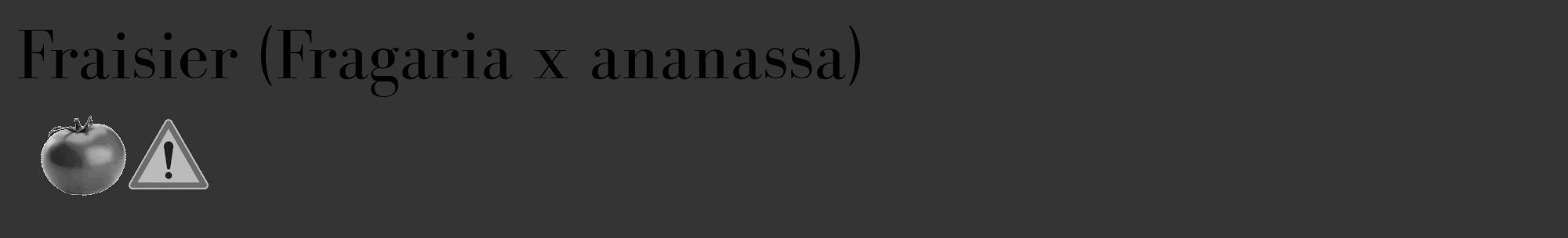 Étiquette de : Fragaria x ananassa - format c - style noire46_basique_basiquebod avec comestibilité simplifiée