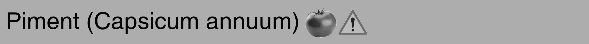 Étiquette de : Capsicum annuum - format a - style noire22hel avec comestibilité simplifiée
