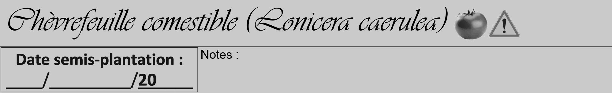 Étiquette de : Lonicera caerulea - format a - style noire21viv avec comestibilité simplifiée