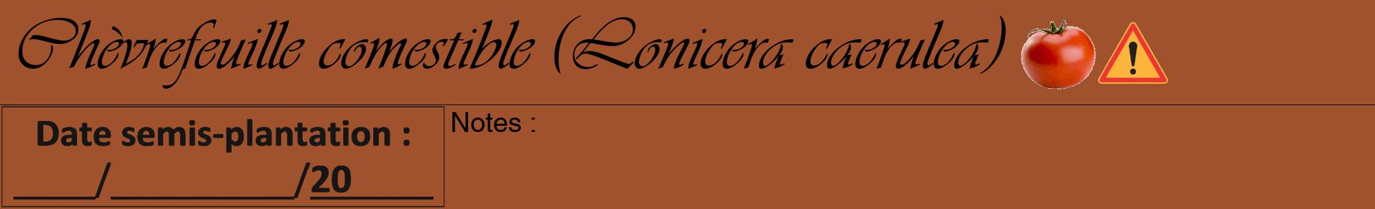 Étiquette de : Lonicera caerulea - format a - style noire32viv avec comestibilité simplifiée