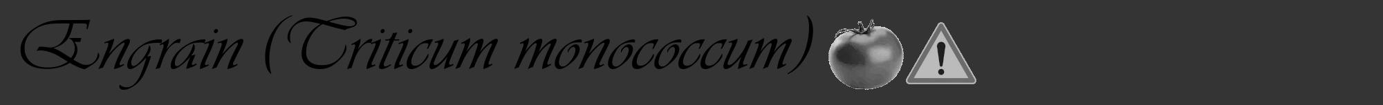 Étiquette de : Triticum monococcum - format a - style noire46viv avec comestibilité simplifiée