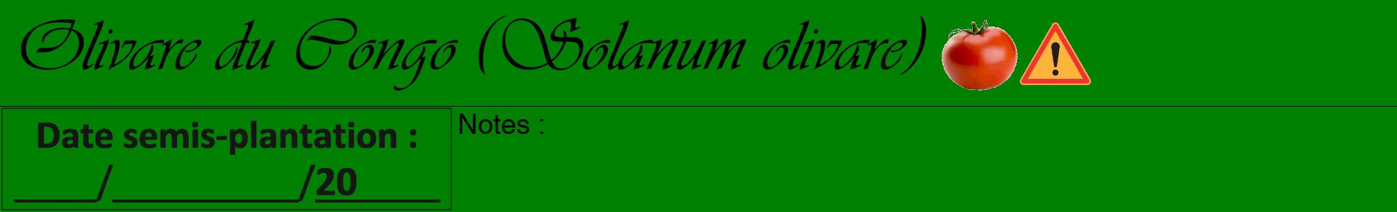 Étiquette de : Solanum olivare - format a - style noire9viv avec comestibilité simplifiée