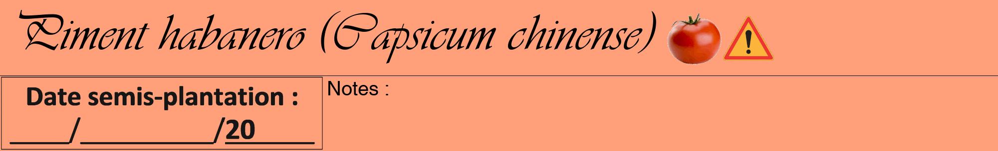 Étiquette de : Capsicum chinense - format a - style noire39viv avec comestibilité simplifiée