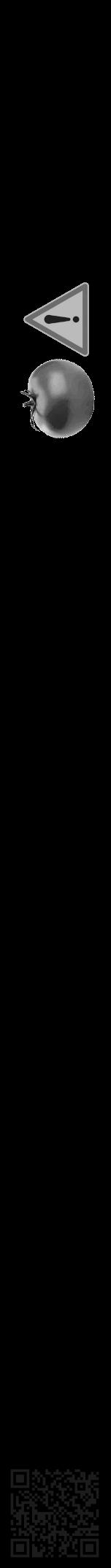 Étiquette de : Prunus angustifolia - format a - style noire59viv avec qrcode et comestibilité simplifiée - position verticale