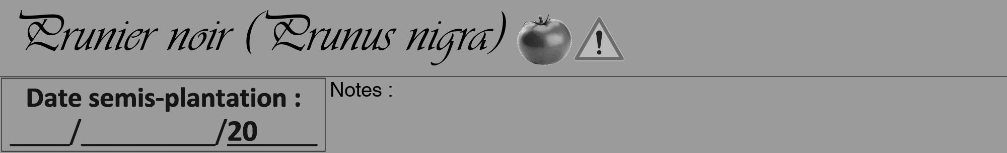 Étiquette de : Prunus nigra - format a - style noire52viv avec comestibilité simplifiée