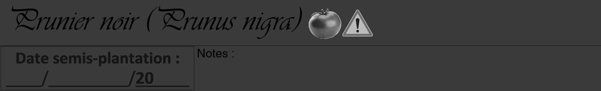 Étiquette de : Prunus nigra - format a - style noire8viv avec comestibilité simplifiée