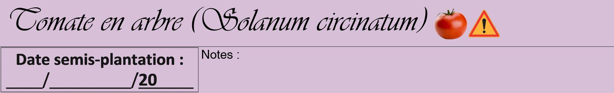 Étiquette de : Solanum circinatum - format a - style noire54viv avec comestibilité simplifiée