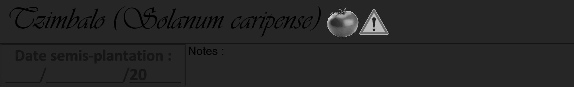 Étiquette de : Solanum caripense - format a - style noire29viv avec comestibilité simplifiée