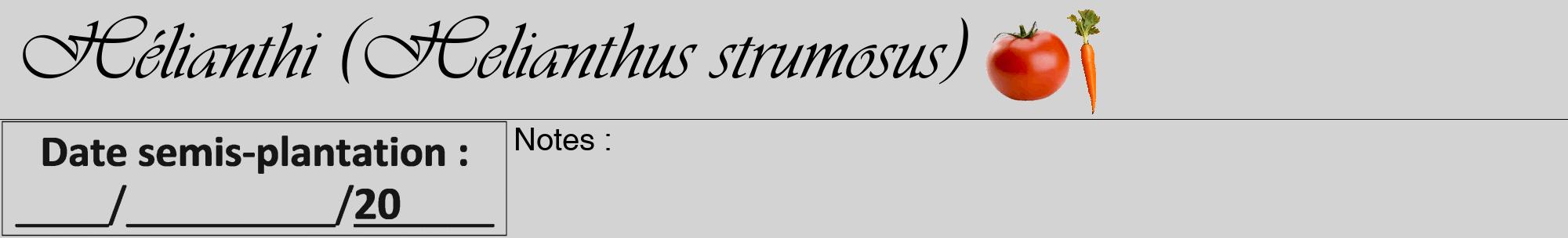 Étiquette de : Helianthus strumosus - format a - style noire56viv avec comestibilité simplifiée