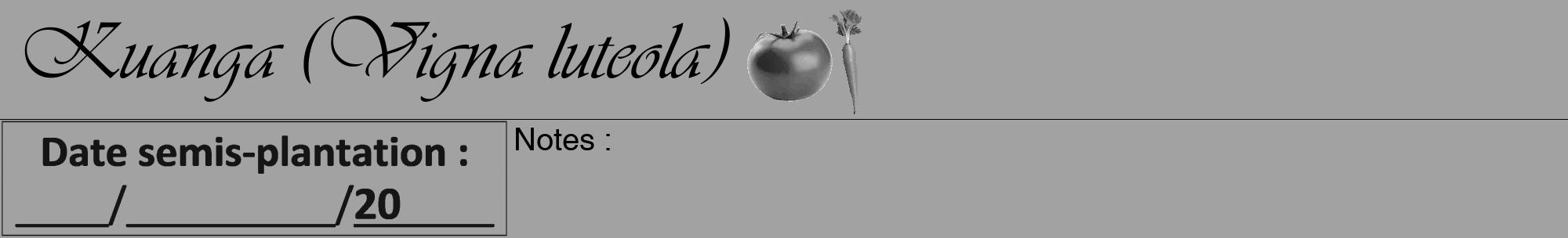 Étiquette de : Vigna luteola - format a - style noire38viv avec comestibilité simplifiée