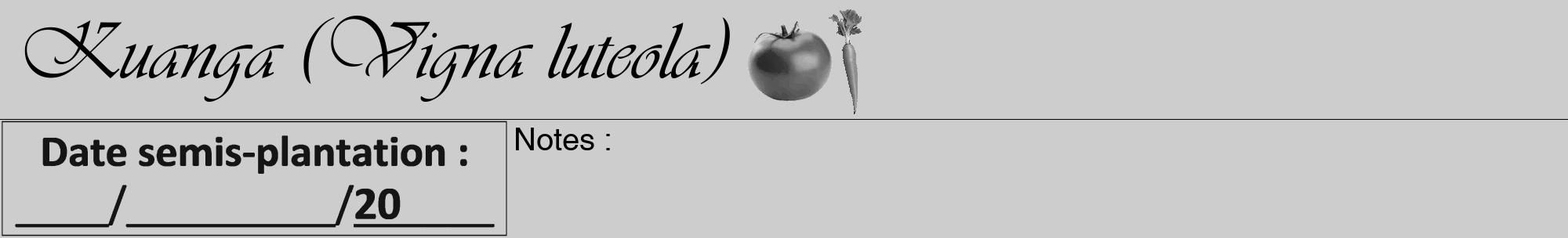 Étiquette de : Vigna luteola - format a - style noire41viv avec comestibilité simplifiée