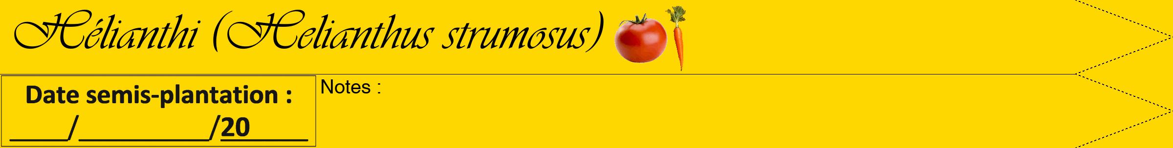 Étiquette de : Helianthus strumosus - format b - style noire21viv avec comestibilité simplifiée