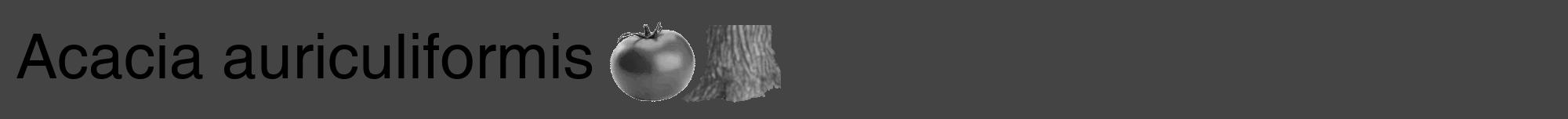 Étiquette de : Acacia auriculiformis - format a - style noire48hel avec comestibilité simplifiée
