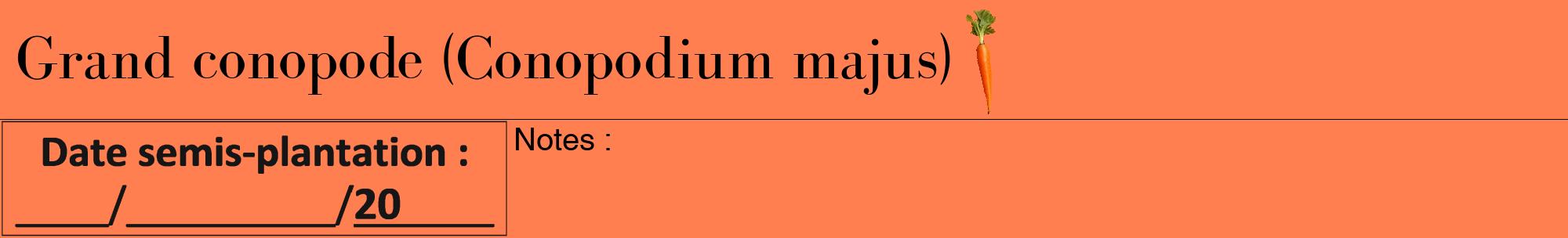 Étiquette de : Conopodium majus - format a - style noire24bod avec comestibilité simplifiée