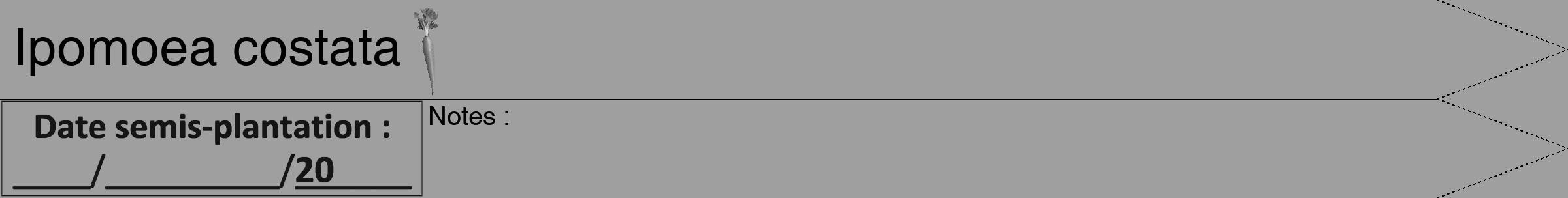 Étiquette de : Ipomoea costata - format b - style noire24hel avec comestibilité simplifiée
