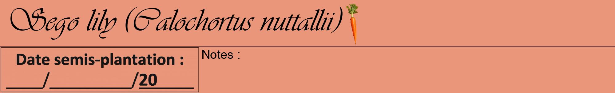 Étiquette de : Calochortus nuttallii - format a - style noire37viv avec comestibilité simplifiée