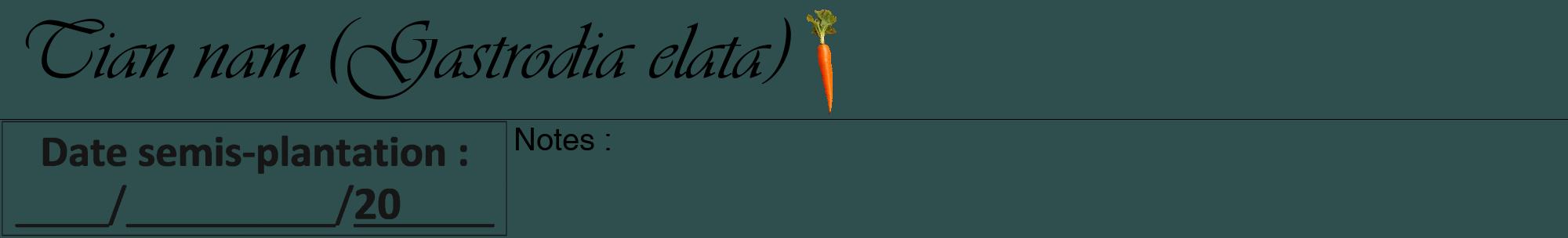 Étiquette de : Gastrodia elata - format a - style noire58viv avec comestibilité simplifiée