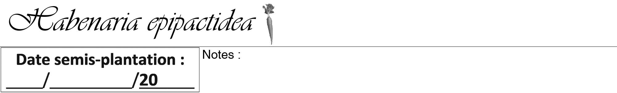 Étiquette de : Habenaria epipactidea - format a - style noire60viv avec comestibilité simplifiée