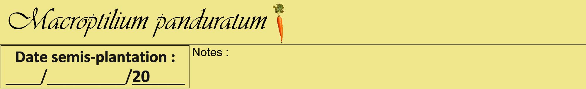 Étiquette de : Macroptilium panduratum - format a - style noire20viv avec comestibilité simplifiée
