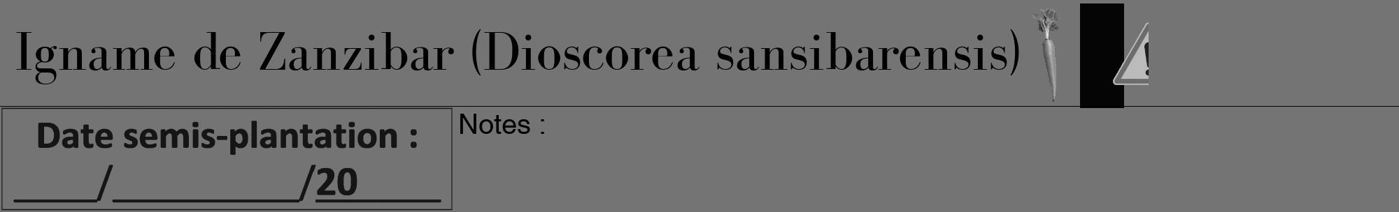 Étiquette de : Dioscorea sansibarensis - format a - style noire26bod avec comestibilité simplifiée