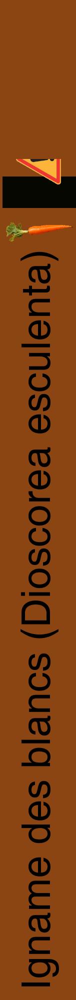 Étiquette de : Dioscorea esculenta - format a - style noire30hel avec comestibilité simplifiée