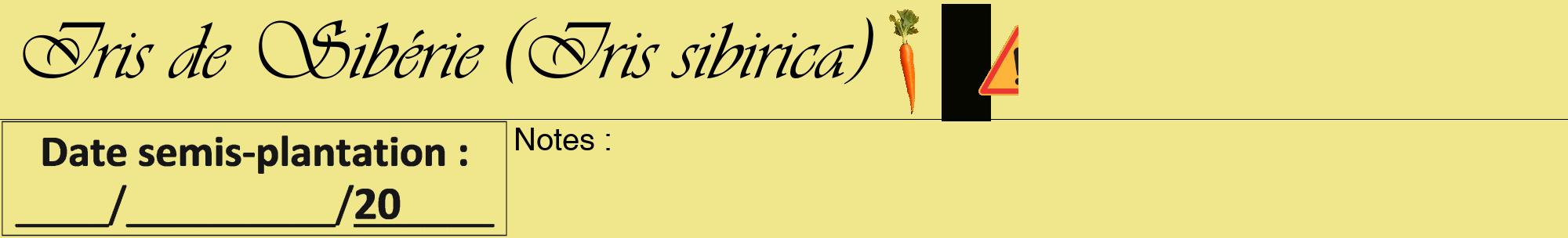 Étiquette de : Iris sibirica - format a - style noire20viv avec comestibilité simplifiée