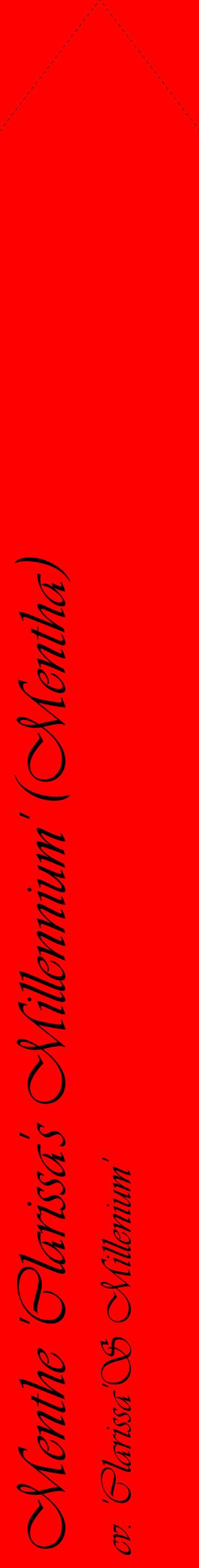 Étiquette de : Mentha cv. 'Clarissa'S Millenium' - format c - style noire27_simpleviv avec comestibilité