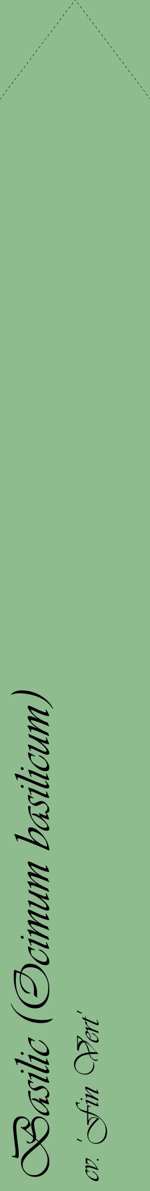 Étiquette de : Ocimum basilicum cv. 'Fin Vert' - format c - style noire13_simpleviv avec comestibilité