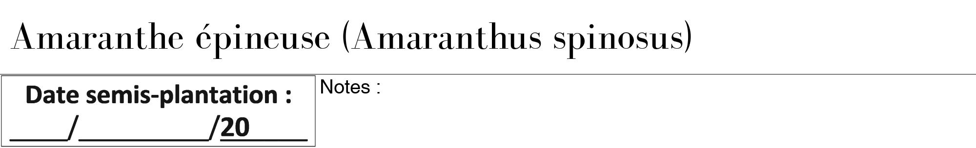 Étiquette de : Amaranthus spinosus - format a - style noire60bod avec comestibilité