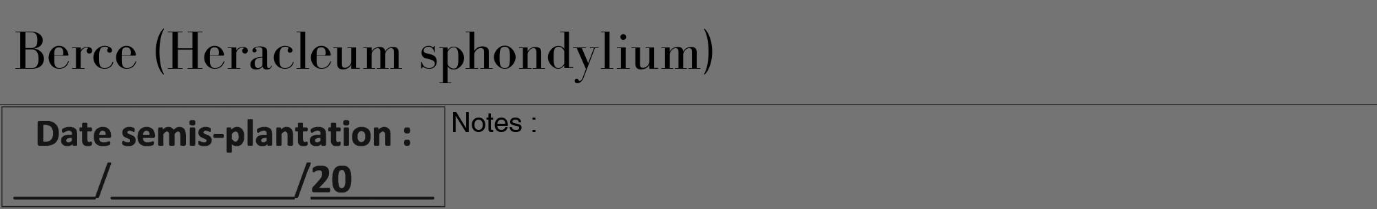 Étiquette de : Heracleum sphondylium - format a - style noire26bod avec comestibilité