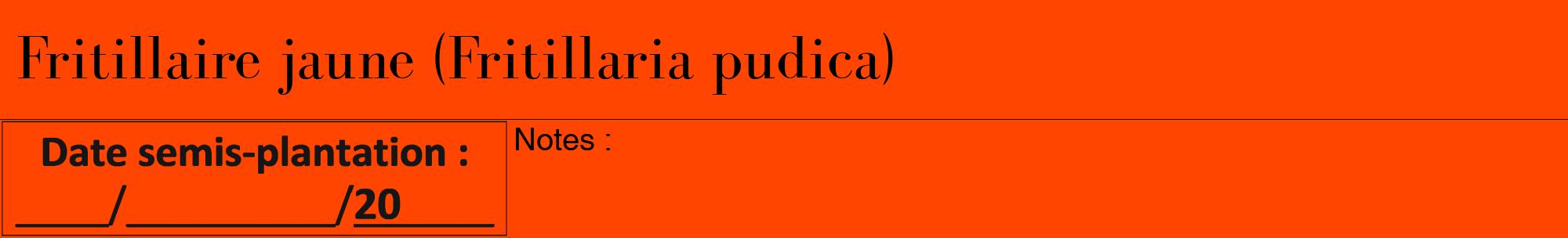 Étiquette de : Fritillaria pudica - format a - style noire26bod avec comestibilité