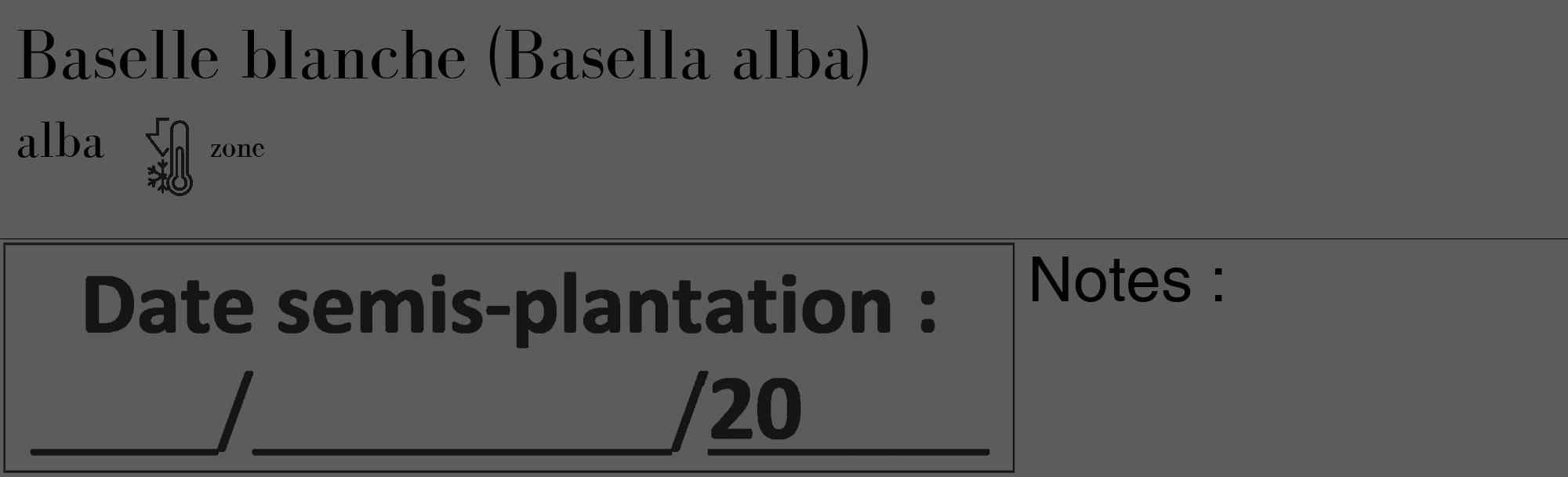 Étiquette de : Basella alba alba - format c - style noire49_basique_basiquebod avec comestibilité