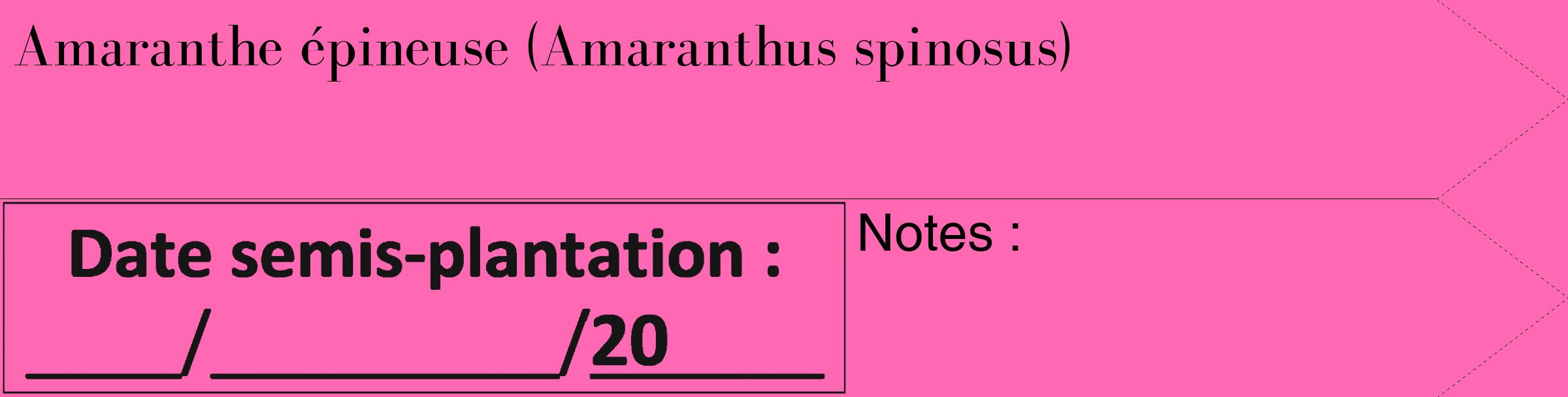 Étiquette de : Amaranthus spinosus - format c - style noire42_simple_simplebod avec comestibilité