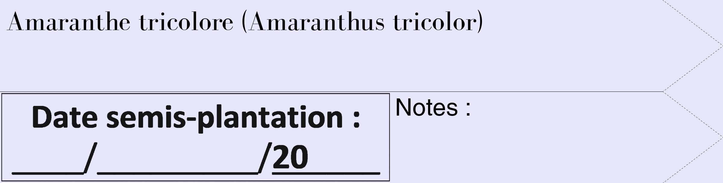 Étiquette de : Amaranthus tricolor - format c - style noire55_simple_simplebod avec comestibilité