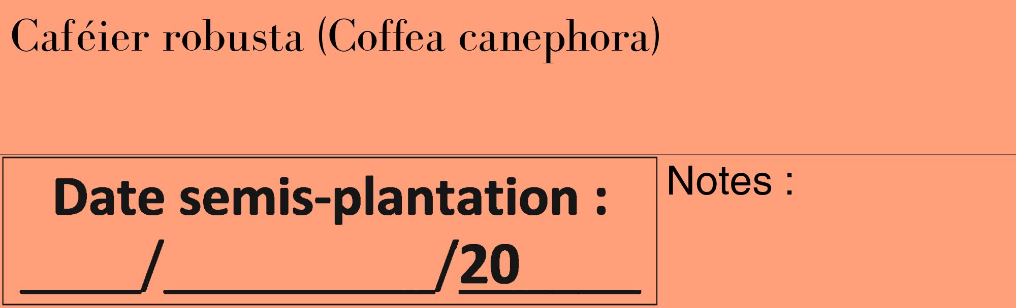 Étiquette de : Coffea canephora - format c - style noire39_basique_basiquebod avec comestibilité