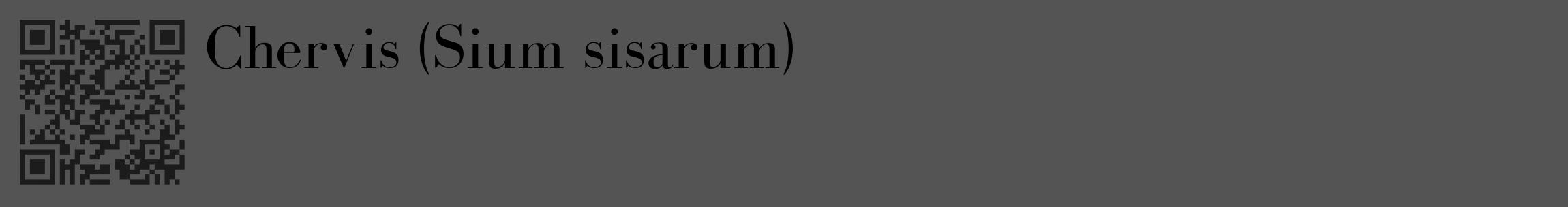Étiquette de : Sium sisarum - format c - style noire30_basique_basiquebod avec qrcode et comestibilité