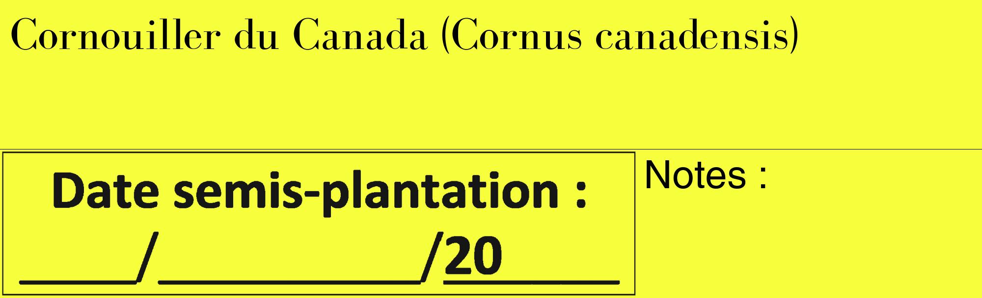 Étiquette de : Cornus canadensis - format c - style noire18_basique_basiquebod avec comestibilité
