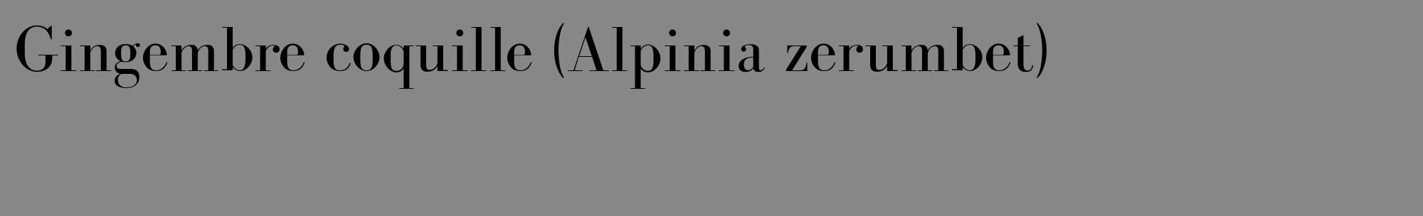Étiquette de : Alpinia zerumbet - format c - style noire12_basique_basiquebod avec comestibilité