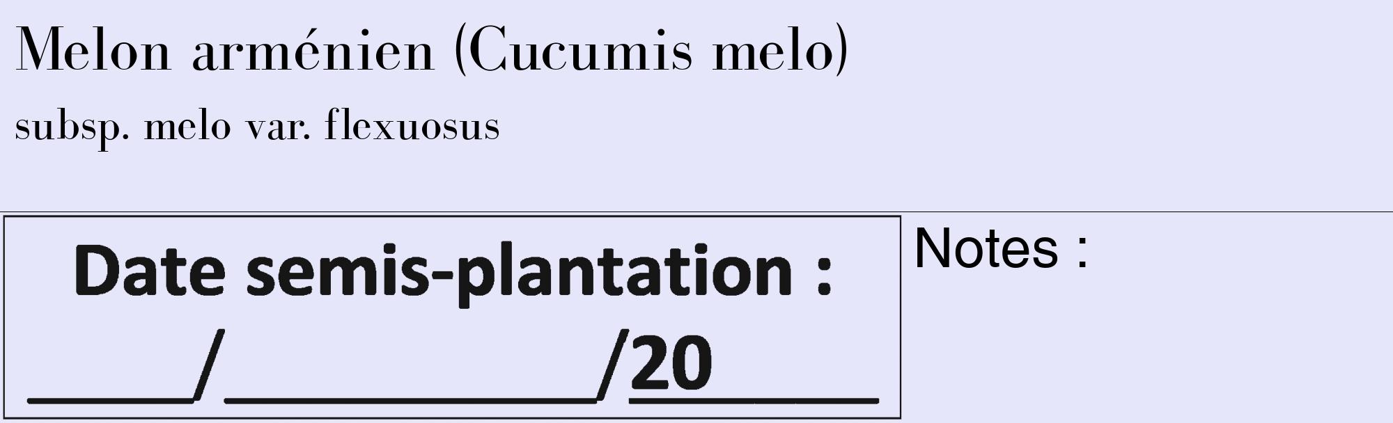 Étiquette de : Cucumis melo subsp. melo var. flexuosus - format c - style noire55_basique_basiquebod avec comestibilité