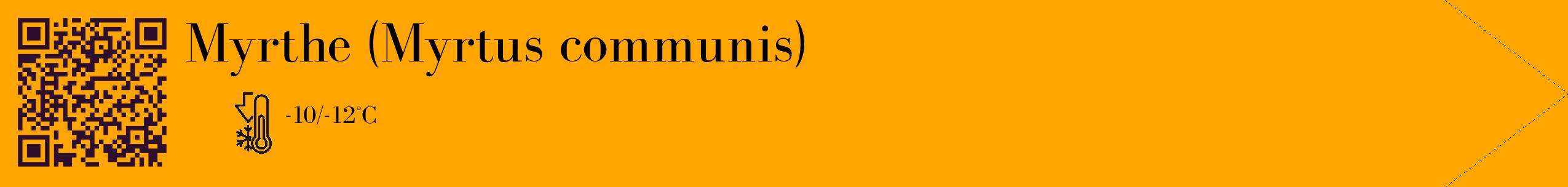 Étiquette de : Myrtus communis - format c - style noire22_simple_simplebod avec qrcode et comestibilité