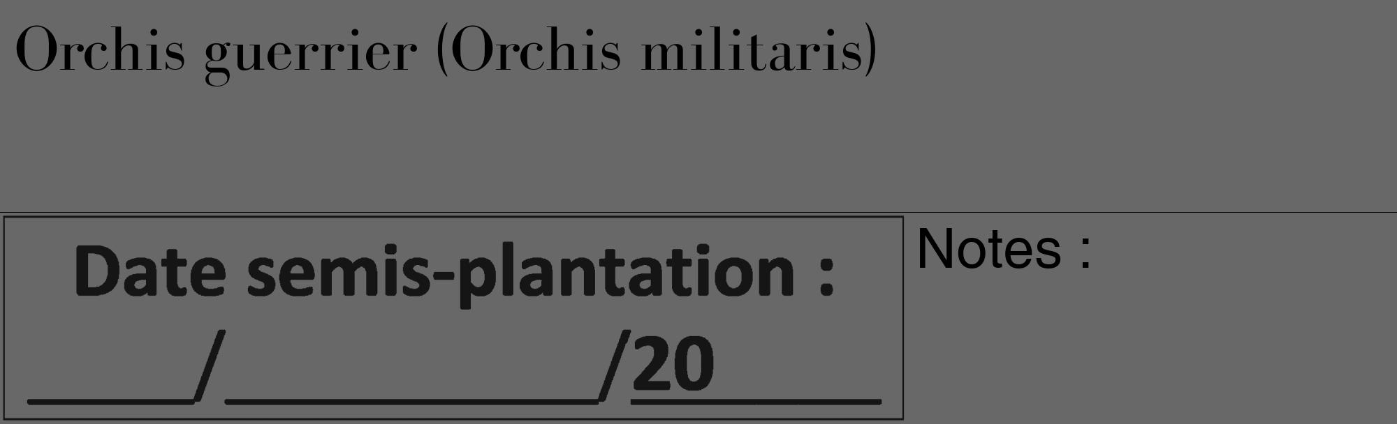 Étiquette de : Orchis militaris - format c - style noire43_basique_basiquebod avec comestibilité