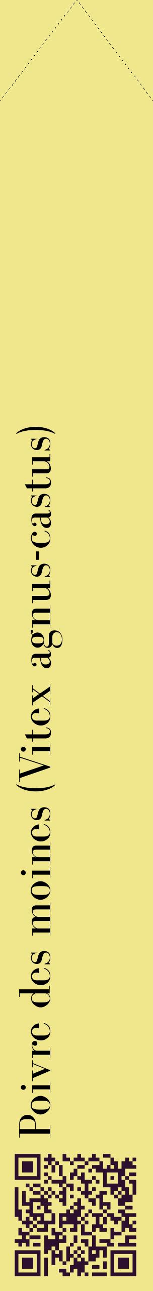 Étiquette de : Vitex agnus-castus - format c - style noire20_simplebod avec qrcode et comestibilité