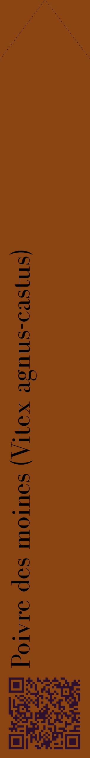 Étiquette de : Vitex agnus-castus - format c - style noire30_simplebod avec qrcode et comestibilité