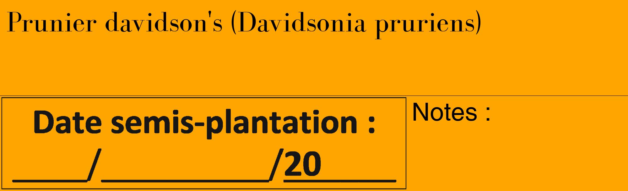 Étiquette de : Davidsonia pruriens - format c - style noire22_basique_basiquebod avec comestibilité