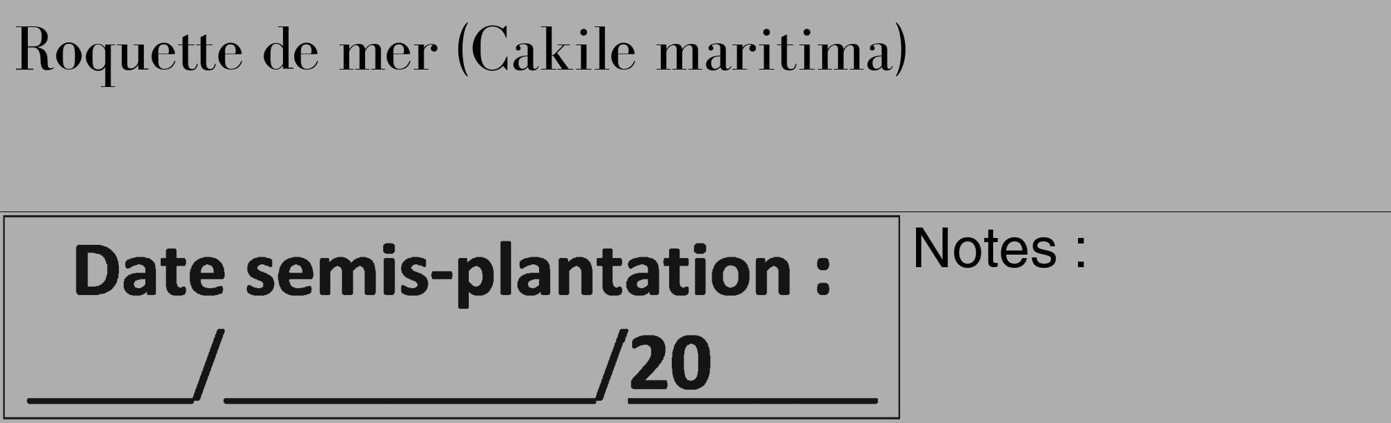 Étiquette de : Cakile maritima - format c - style noire53_basique_basiquebod avec comestibilité