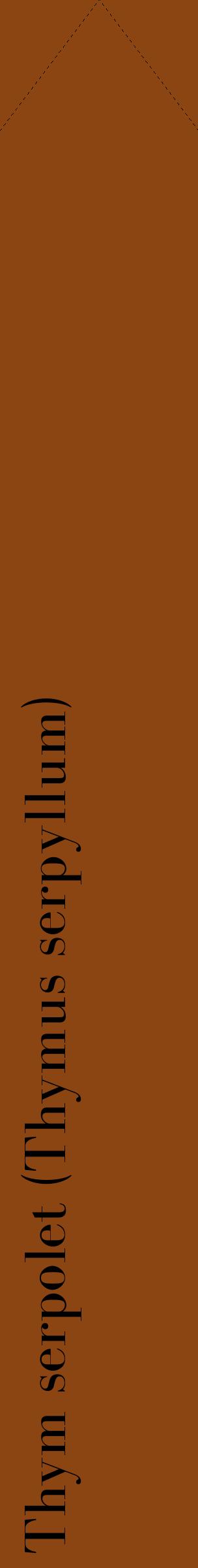 Étiquette de : Thymus serpyllum - format c - style noire30_simplebod avec comestibilité