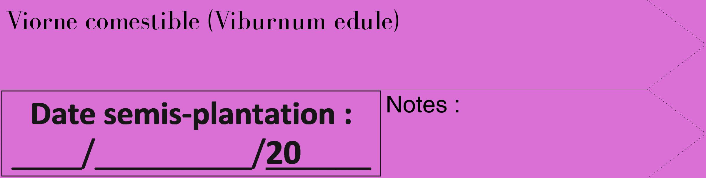 Étiquette de : Viburnum edule - format c - style noire52_simple_simplebod avec comestibilité