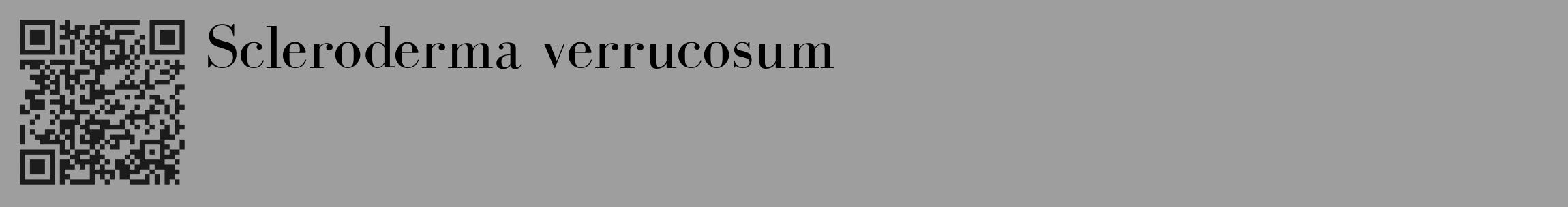 Étiquette de : Scleroderma verrucosum - format c - style noire23_basique_basiquebod avec qrcode et comestibilité