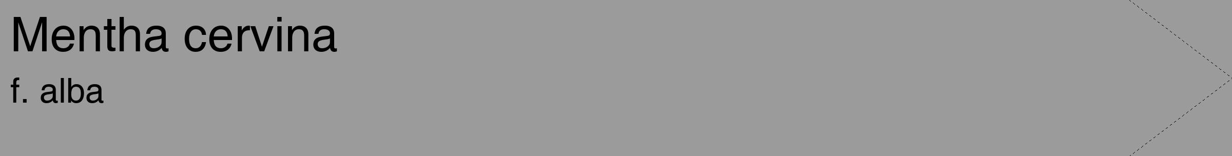 Étiquette de : Mentha cervina f. alba - format c - style noire52_simple_simplehel avec comestibilité