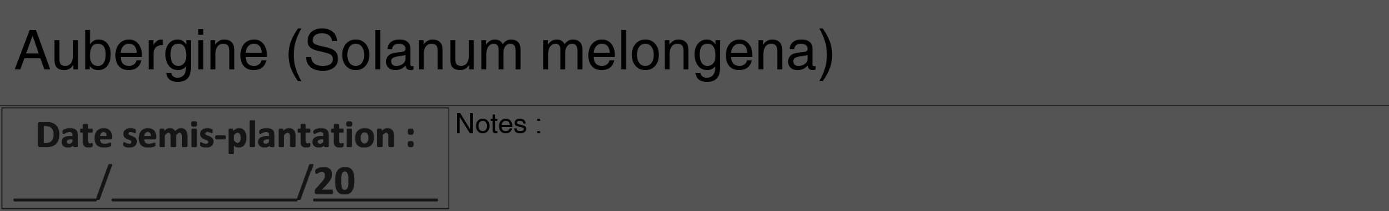 Étiquette de : Solanum melongena - format a - style noire36hel avec comestibilité